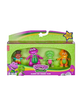 Set figuras acción articulada Barney's World Barney especial Mattel