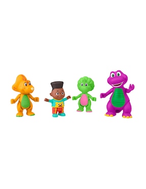 Set figuras acción articulada Barney's World Barney especial Mattel