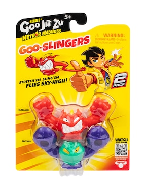 Figura de acción Heroes of Goo Jit Zu Blazagon especial Bandai elástico