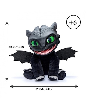Peluche de Chimuelo Famosa Como entrenar a tu Dragón de 36 cm