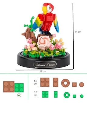 Lab.G Set construcción de flores y aves para armar