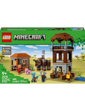 Minecraft Lego el Puesto de Avanzada de los Saqueadores y el Devastador 21278 Minecraft