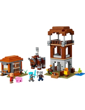 Minecraft Lego el Puesto de Avanzada de los Saqueadores y el Devastador 21278 Minecraft