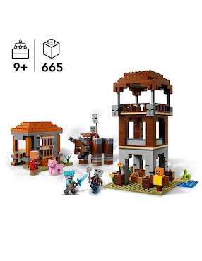 Minecraft Lego el Puesto de Avanzada de los Saqueadores y el Devastador 21278 Minecraft