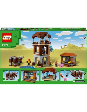 Minecraft Lego el Puesto de Avanzada de los Saqueadores y el Devastador 21278 Minecraft