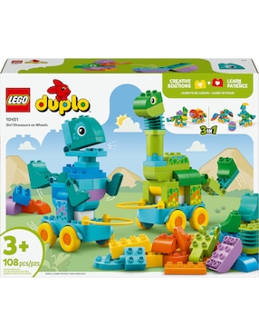 Duplo Lego Dinosaurios Sobre Ruedas 3en1 10451 Duplo
