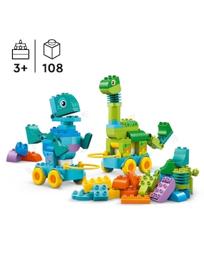 Duplo Lego Dinosaurios Sobre Ruedas 3en1 10451 Duplo