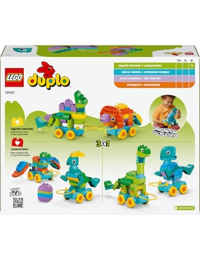 Duplo Lego Dinosaurios Sobre Ruedas 3en1 10451 Duplo