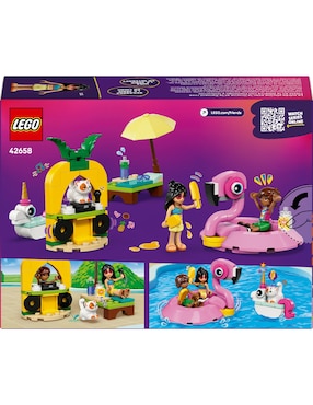 Lego Friends Lego Fiesta en la Alberca con Flamingo y Unicornio 42658 Lego Friends