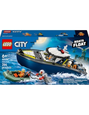 Lego City Lego Persecuciónen Barco de Policía 60456 Lego City