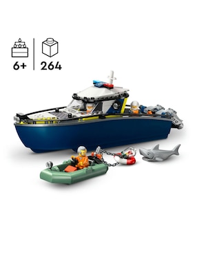 Lego City Lego Persecuciónen Barco de Policía 60456 Lego City