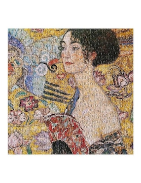 Rompecabezas Obras de arte Dama con abanico Güish 2000 piezas