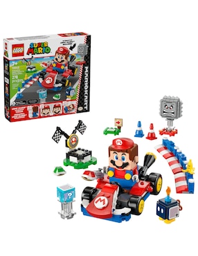 Super Mario Lego Mario Kart  Lego Mario Interactivo y Kart Estándar 72043 Super Mario