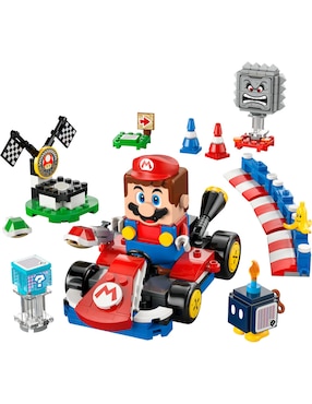 Super Mario Lego Mario Kart  Lego Mario Interactivo y Kart Estándar 72043 Super Mario