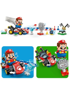 Super Mario Lego Mario Kart  Lego Mario Interactivo y Kart Estándar 72043 Super Mario