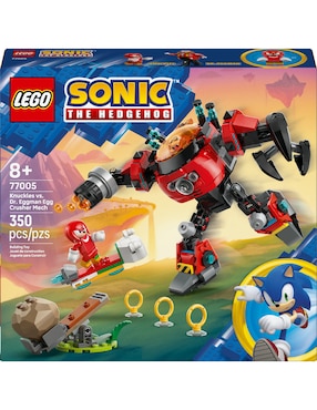 Sonic Lego Knuckles VS Mech Egg Crusher del Dr. Eggman 77005 Sonic