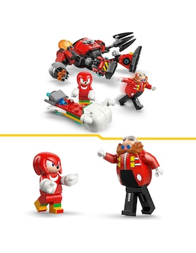 Sonic Lego Knuckles VS Mech Egg Crusher del Dr. Eggman 77005 Sonic