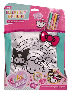 Bolsa para colorear Hello Kitty Ruz