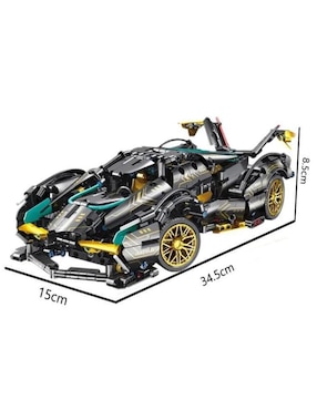 Bloques Lab.G Juego De Bloques De Construcción De Coches Deportivos 1280pz