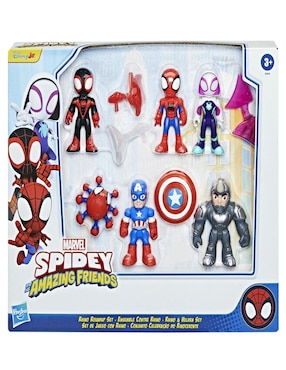 Set figuras de juguete articulada Spidey and His Amazing Friends Marvel