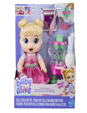 Muñeca Baby Alive Harper Hugs deliciosos batidos