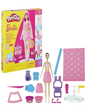 Set muñecas Barbie Play Doh corazones y cabellos