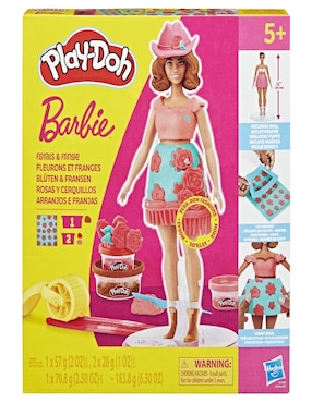 Set muñecas Barbie Play Doh rosas y cerquillos