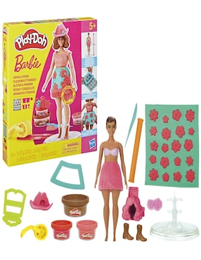 Set muñecas Barbie Play Doh rosas y cerquillos
