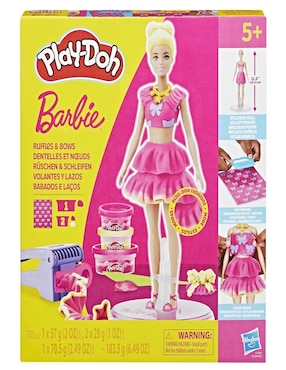 Set muñecas Barbie Play Doh volantes y lazos