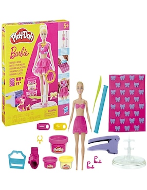 Set muñecas Barbie Play Doh volantes y lazos