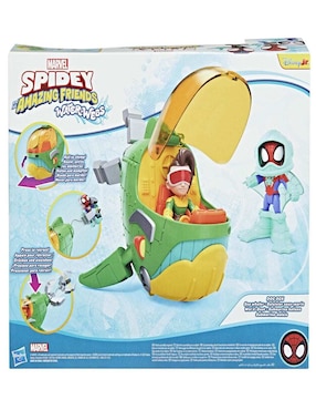 Set figuras de juguete articulada Spidey And His Amazing Friends Water-Webs Dock Ock - Submarino Doc Ock Marvel