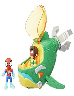 Set figuras de juguete articulada Spidey And His Amazing Friends Water-Webs Dock Ock - Submarino Doc Ock Marvel