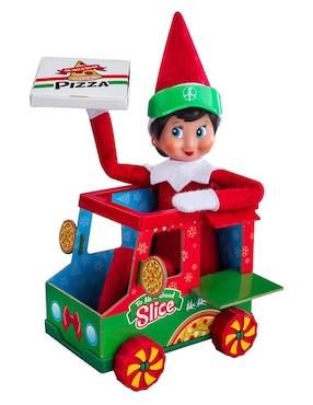 Carrito repartidor de pizzas para Elf Elf On The Shelf juego didáctico