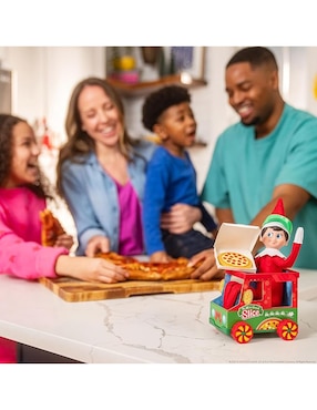 Carrito repartidor de pizzas para Elf Elf On The Shelf juego didáctico