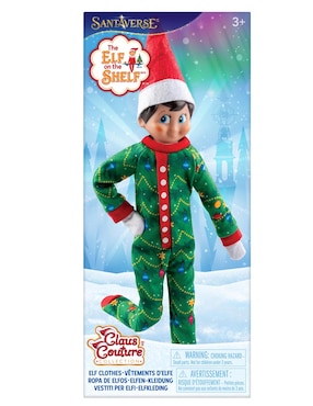 Pijama de focos navideños para Elf Elf On The Shelf