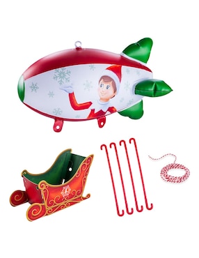 Globo Zeppelin Aerostático Elf On The Shelf juego montable infantil unisex