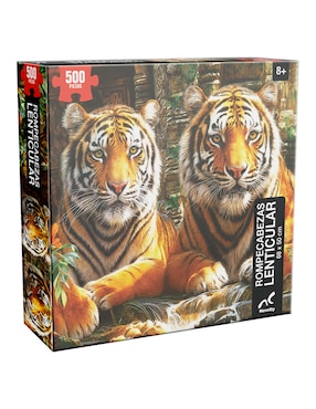 Rompecabezas Tigres lenticular Novelty 500 piezas