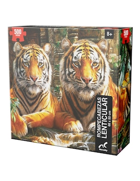 Rompecabezas Tigres lenticular Novelty 500 piezas