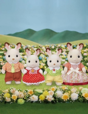 Familia conejo chocolate Sylvanian Families