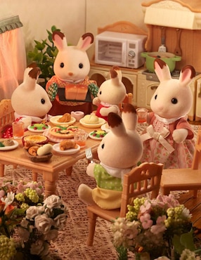 Familia conejo chocolate Sylvanian Families