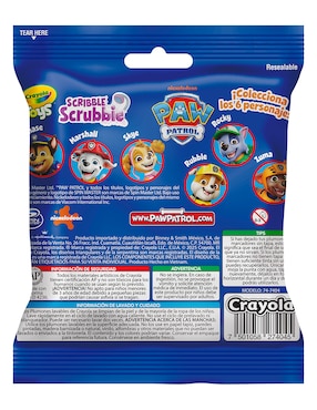 Scribble Scrubbie Crayola Paw Patrol juego arte y manualidades infantil unisex