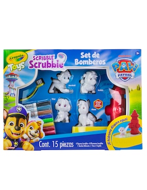 Set de bomberos Crayola Paw Patrol juego arte y manualidad infantil unisex