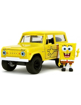 Vehículo a escala Jada Toys ford bronco 1973 Bob Esponja