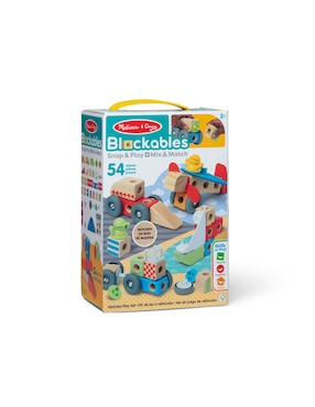 Set juego Blockables vehículos Melissa & Doug