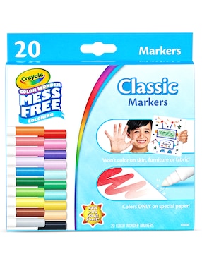 Plumones clásicos Crayola juego arte y manualidades infantil unisex