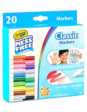 Plumones clásicos Crayola juego arte y manualidades infantil unisex