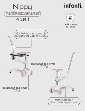 Triciclo Infanti Nippy infantil unisex