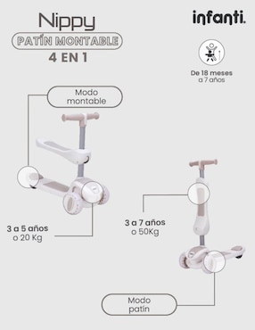 Triciclo Infanti Nippy infantil unisex