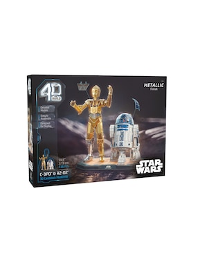 Rompecabezas Star wars C3PO & RD2D 4d Spin Master 438 piezas
