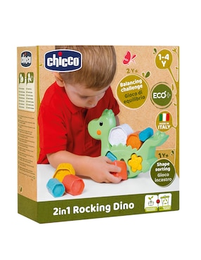 Juguete clasificador dino eco+ Chicco juego didáctico infantil unisex